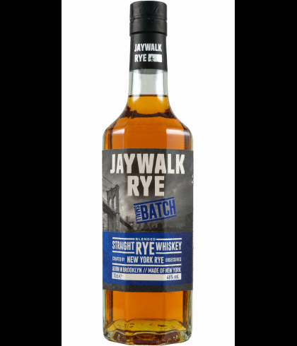 Fles Jaywalk Straight Rye Whiskey Small Batch, whisky, bij slijterij t Bockje in Bathmen