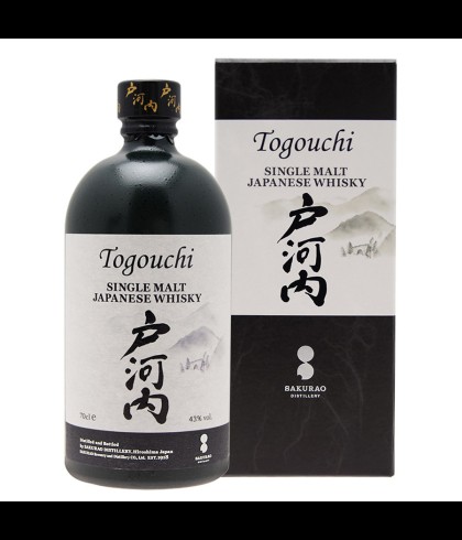 Fles Togouchi Single Malt Japanese Whisky, whisky, op voorraad bij slijterij t Bockje in Bathmen