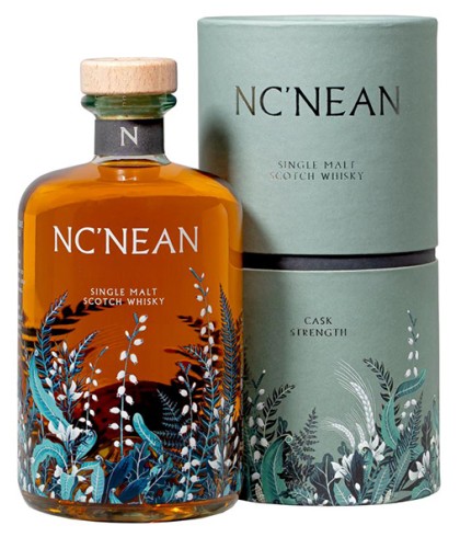 Fles Ncnean Cask Strength, Schotse biologische single malt, op voorraad bij slijterij ’t Bockje in Bathmen