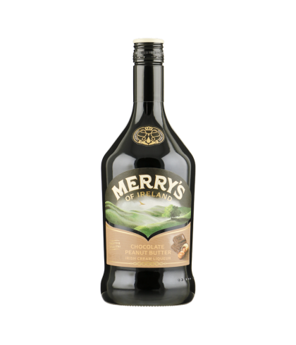 Merrys Chocolate Peanut Butter Irish Cream Liqueur, op voorraad bij slijterij t Bockje in Bathmen