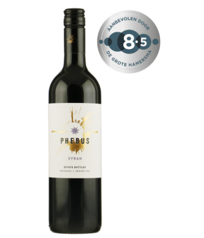 Fles Phebus Syrah Mendoza, wijn op voorraad bij slijterij t Bockje in Bathmen