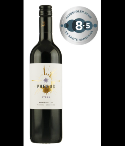Fles Phebus Syrah Mendoza, wijn op voorraad bij slijterij t Bockje in Bathmen