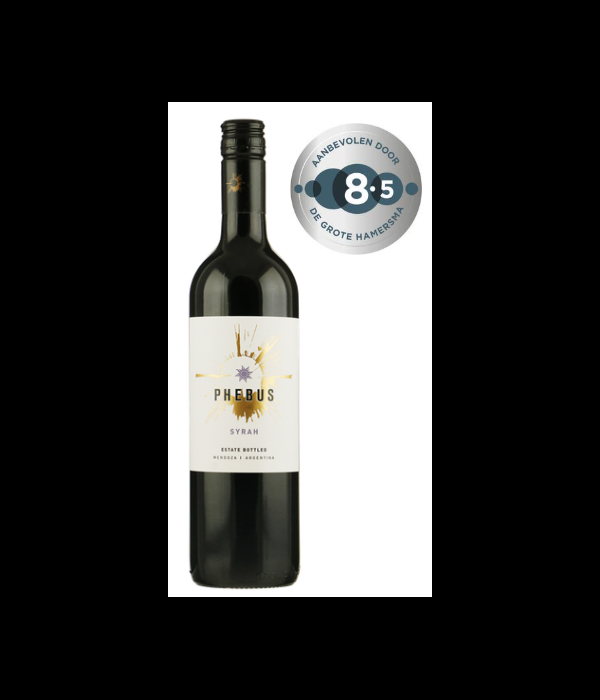 Phebus Syrah Mendoza, wijn bij t Bockje in Bathmen