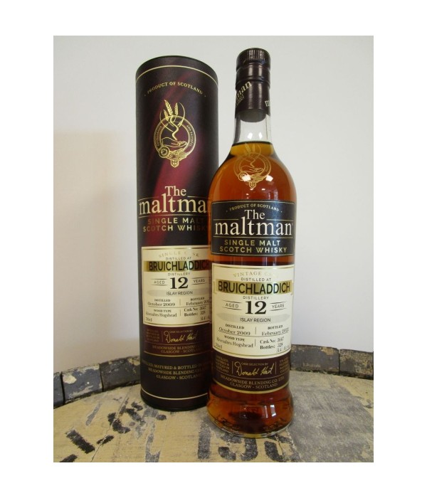 The Maltman Bruichladdich 12Y 2009 #3647 bij t Bockje in Bathmen
