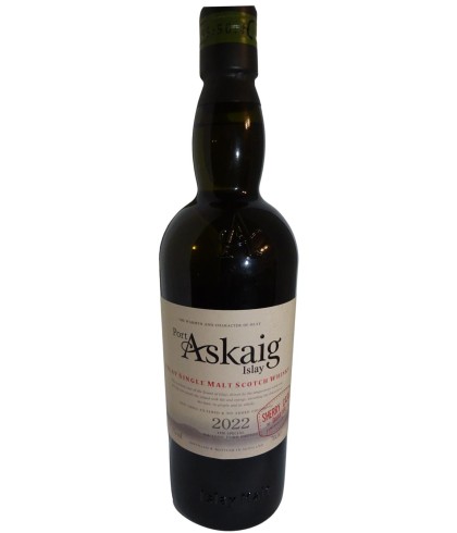 Fles Port Askaig Dihaoine Dubh, Islay single malt whisky, op voorraad bij slijterij t Bockje in Bathmen