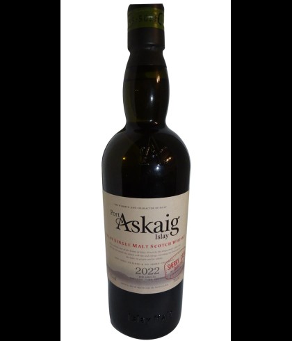 Fles Port Askaig Dihaoine Dubh, Islay single malt whisky, op voorraad bij slijterij t Bockje in Bathmen