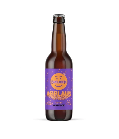 Fles Brouwerij Breugem Applaus Herfstbok, bier, bij slijterij t Bockje in Bathmen