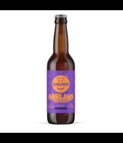 Fles Brouwerij Breugem Applaus Herfstbok, bier, bij slijterij t Bockje in Bathmen