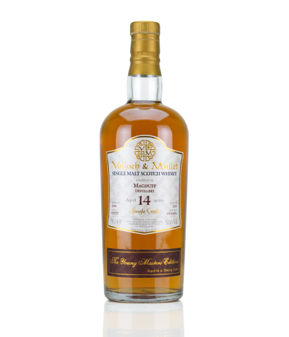 Fles Valinch & Mallet The Young Masters - Macduff 2006 - 14Y, whisky, op voorraad bij slijterij ’t Bockje in Bathmen
