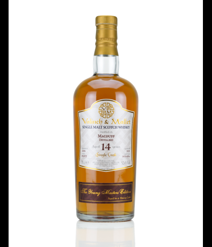 Fles Valinch en Mallet The Young Masters Macduff 2006 14 Years Old, enkel vat gebotteld door Valinch en Mallet, op voorraad bij slijterij t Bockje in Bathmen