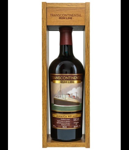 Fles Transcontinental Rum Jamaica WP 2007, rum, op voorraad bij slijterij t Bockje in Bathmen