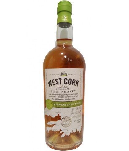 Fles West Cork Calvados Cask Finished, Ierse whiskey uit Skibbereen, op voorraad bij slijterij t Bockje in Bathmen