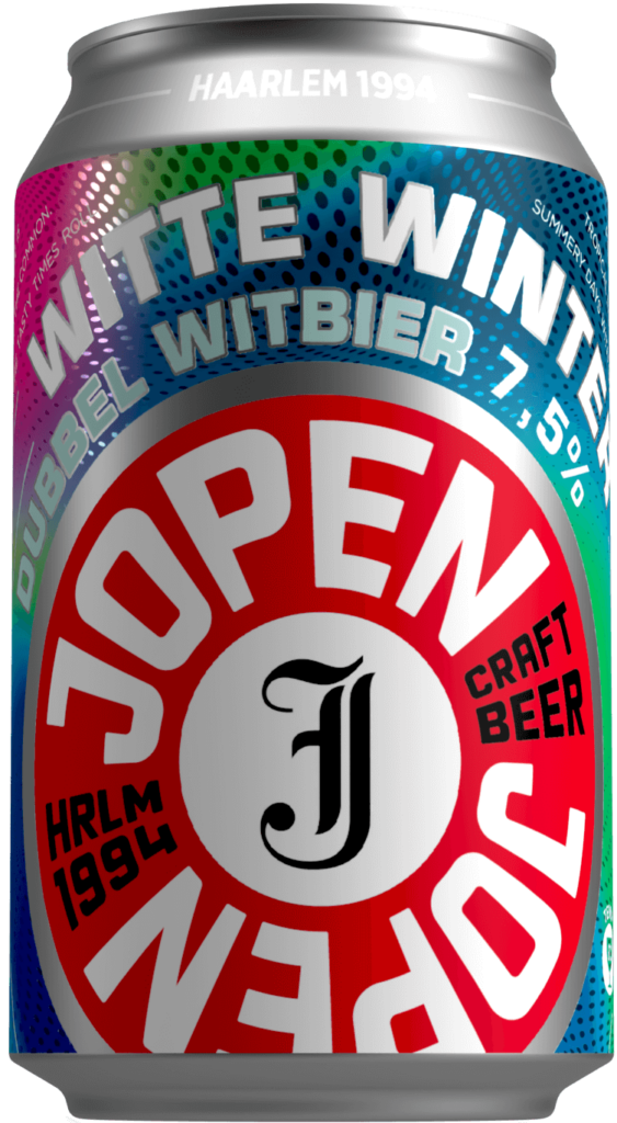 Fles Jopen Witte Winter, bier van Jopen, op voorraad bij slijterij t Bockje in Bathmen