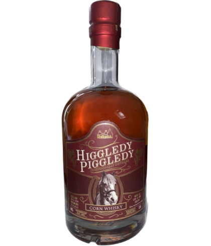 Fles Higgledy Piggledy Corn, whisky, op voorraad bij slijterij ’t Bockje in Bathmen