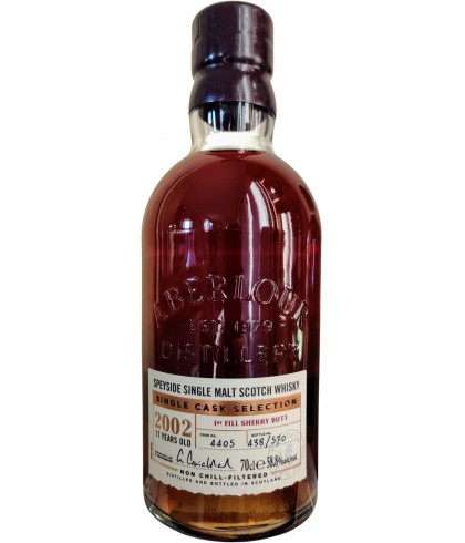 Fles Aberlour 17 Years First Fill Sherry, Speyside single malt whisky, op voorraad bij slijterij t Bockje in Bathmen