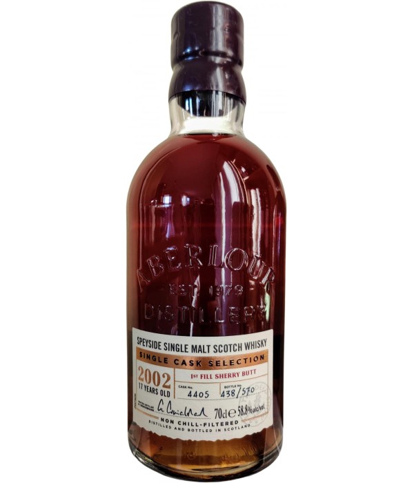 Aberlour 17Y First Fill Sherry 58,8% bij t Bockje in Bathmen