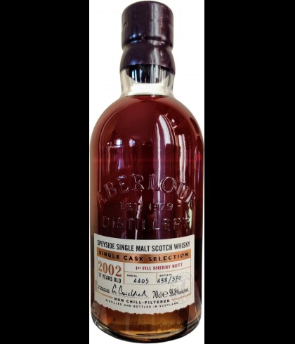 Fles Aberlour 17 Years First Fill Sherry, Speyside single malt whisky, op voorraad bij slijterij t Bockje in Bathmen