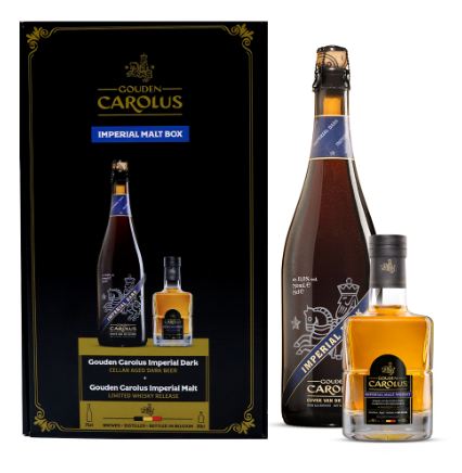 Fles Gouden Carolus Imperial Malt Box, bier van Gouden Carolus, op voorraad bij slijterij t Bockje in Bathmen