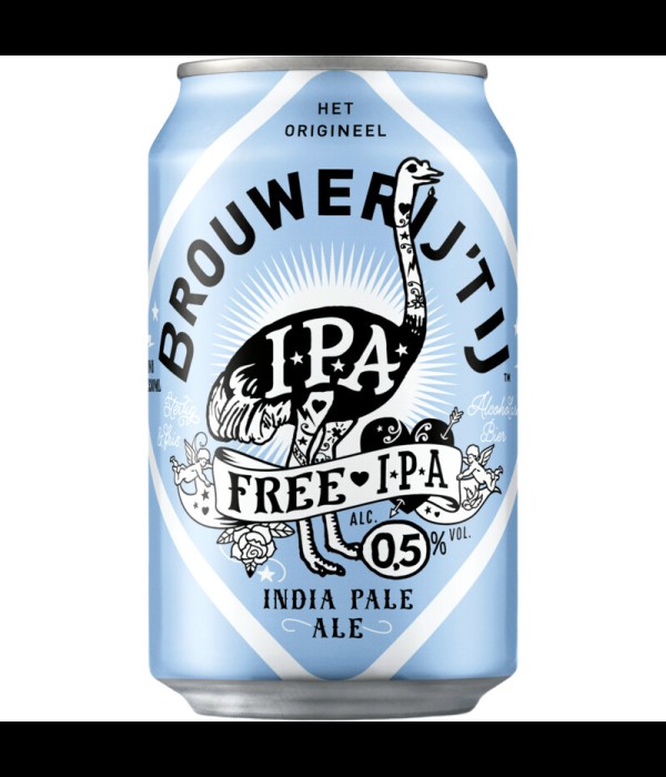 Brouwerij ’t Ij Free IPA alcoholvrij bier bij t Bockje in Bathmen