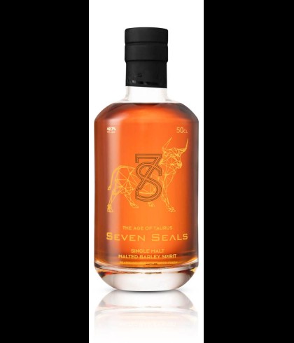 Fles Seven Seals The Age of Taurus, Zwitserse whisky, op voorraad bij slijterij t Bockje in Bathmen