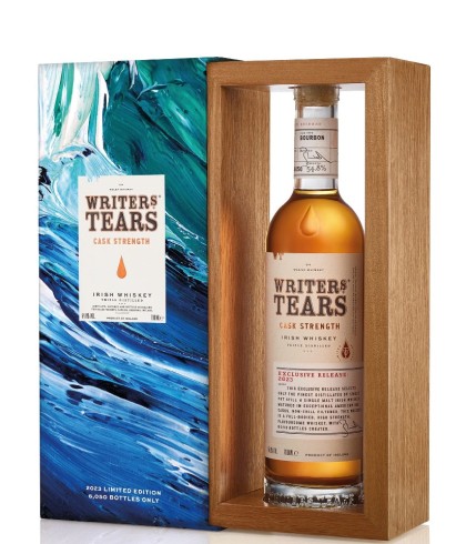 Fles Writers Tears Cask Strength 2023, Ierse whiskey van Walsh Whiskey, op voorraad bij slijterij ’t Bockje in Bathmen