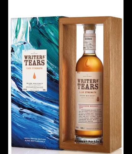 Fles Writers Tears Cask Strength 2023, Ierse whiskey van Walsh Whiskey, op voorraad bij slijterij t Bockje in Bathmen