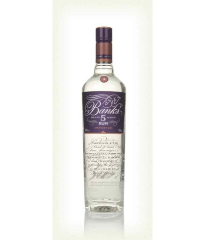 Fles Banks Rum 5, rum, op voorraad bij slijterij t Bockje in Bathmen