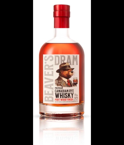 Fles Seven Seals Beavers Dram, Zwitserse whisky, op voorraad bij slijterij t Bockje in Bathmen