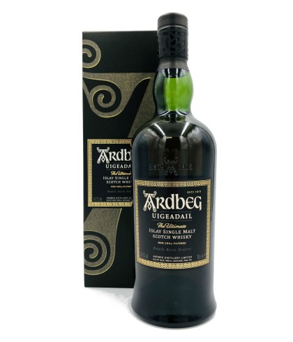Fles Ardbeg Uigeadail, single malt whisky, op voorraad bij slijterij t Bockje in Bathmen