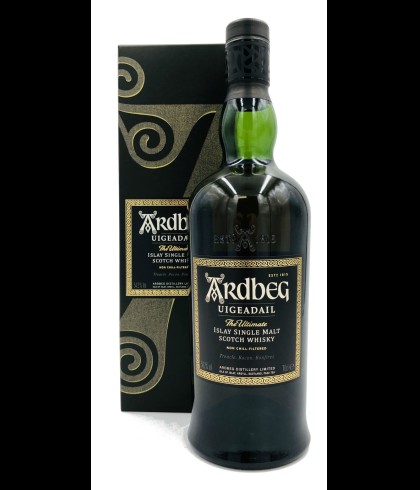 Fles Ardbeg Uigeadail, single malt whisky, op voorraad bij slijterij t Bockje in Bathmen