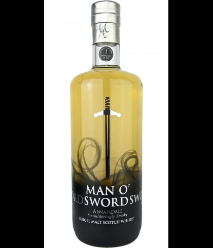 Fles Annandale Vintage 2014 &ndash; Man O&rsquo;Sword, Lowland single malt van de Annandale-distilleerderij, op voorraad bij slijterij t Bockje in Bathmen