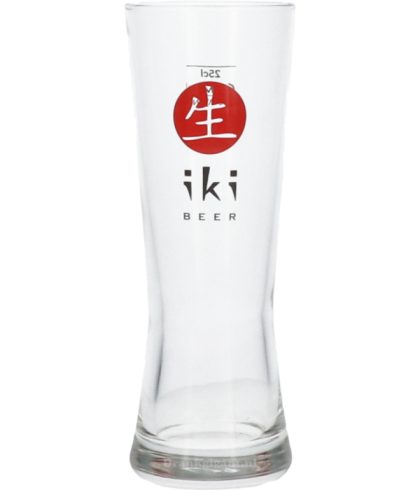 Glas IKI Bierglas 25 CL, bij slijterij ’t Bockje in Bathmen