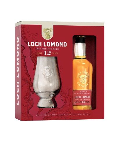 Geschenk Loch Lomond 12Y Cadeauset + glas, bij slijterij ’t Bockje in Bathmen