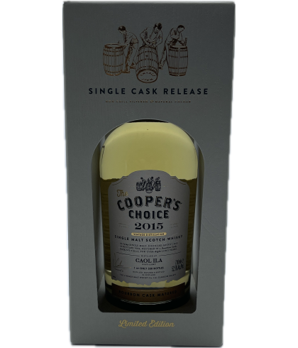 Fles Cooper's Choice 8 Years Old Coal Ila 2015, whisky, bij slijterij ’t Bockje in Bathmen