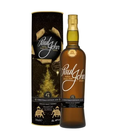 Bottiglia di Paul John Whisky Christmas Edition 2026, whisky