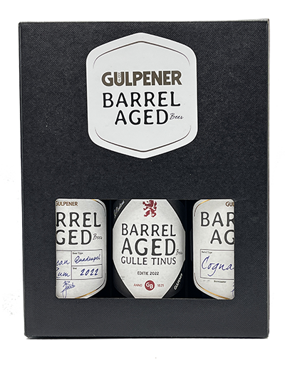Biergeschenk Gulpener Barrel Aged Geschenkverpakking 3 flessen van Gulpener, bij slijterij ’t Bockje in Bathmen