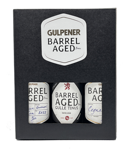 Geschenk Gulpener Barrel Aged Geschenkverpakking 3 flessen van Gulpener, bij slijterij ’t Bockje in Bathmen