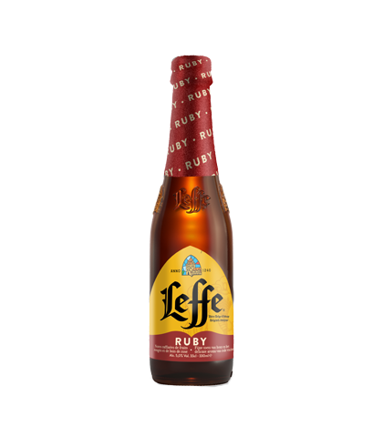 Leffe Ruby, bier bij slijterij t Bockje in Bathmen
