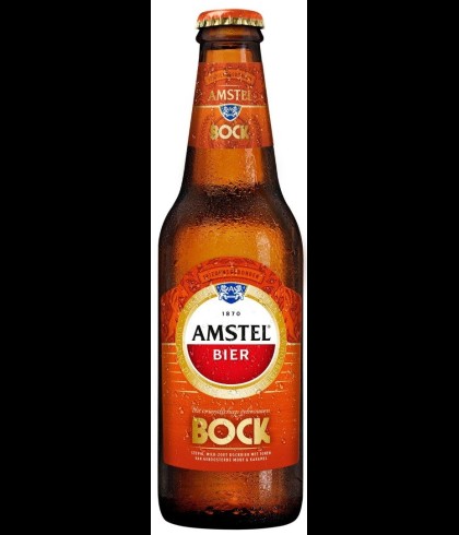 Amstel Bock, bier op voorraad bij slijterij t Bockje in Bathmen