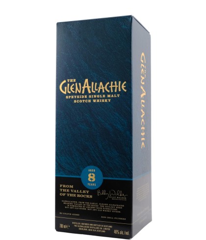Fles GlenAllachie 8 Years Old, single malt whisky, op voorraad bij slijterij t Bockje in Bathmen