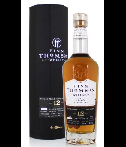 Fles Finn Thomson Glen Garioch 12 Years Old 2012, single malt whisky, op voorraad bij slijterij t Bockje in Bathmen