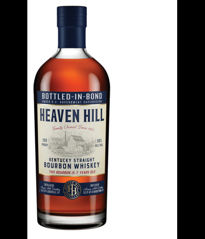 Fles Heaven Hill 7 Years Old Bottled-in-Bond, whisky, op voorraad bij slijterij t Bockje in Bathmen