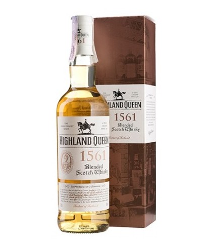 Fles Highland Queen 1561, single malt whisky, op voorraad bij slijterij t Bockje in Bathmen