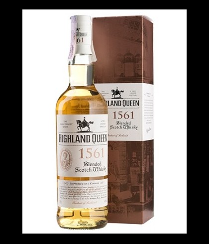 Fles Highland Queen 1561, single malt whisky, op voorraad bij slijterij t Bockje in Bathmen