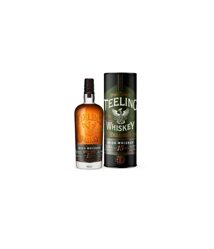 Fles Teeling 15 Years Old Single Grain, Ierse whiskey uit Dublin, op voorraad bij slijterij t Bockje in Bathmen