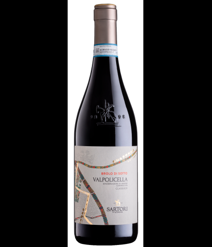 Fles Sartori Valpolicella Classico Brolo Di Sotto, wijn op voorraad bij slijterij t Bockje in Bathmen
