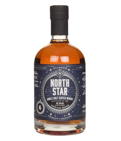 Fles North Star Ncnean 6 Years Old, Schotse whisky van bottelaar North Star Spirits, op voorraad bij slijterij t Bockje in Bathmen