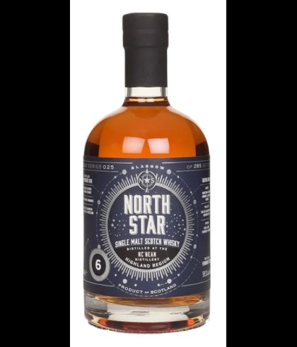 Fles North Star Ncnean 6 Years Old, Schotse whisky van bottelaar North Star Spirits, op voorraad bij slijterij t Bockje in Bathmen