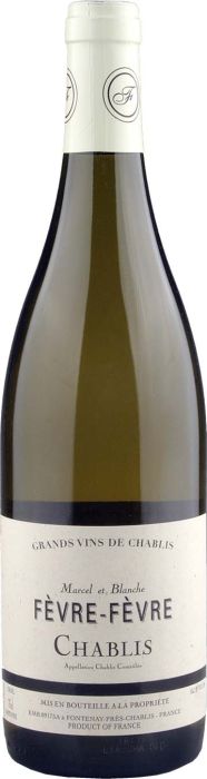 Bottle of Marcel et Blance Fèvre Chablis, wijn, in stock