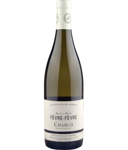 Bottle of Marcel et Blance Fèvre Chablis, wijn, in stock